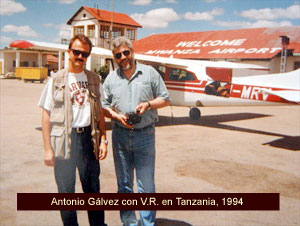 Antonio Gálvez en Tanzania
