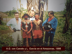Antonio Gálvez en el Amazonas